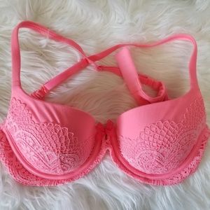 VS Body By Victoria Lined Demi Neon Bra 34C